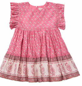 PINK CHICKEN Girls Kit Dress - Small Paisley