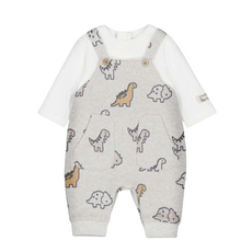 Boy's Dino Jacquard Romper