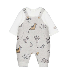 Boy's Dino Jacquard Romper