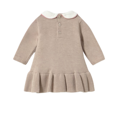 Girl's Knit Dress Mocha