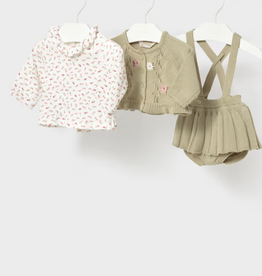 Girl's 3 Pc Knit Set Bay Leaf