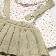 Girl's 3 Pc Knit Set Bay Leaf