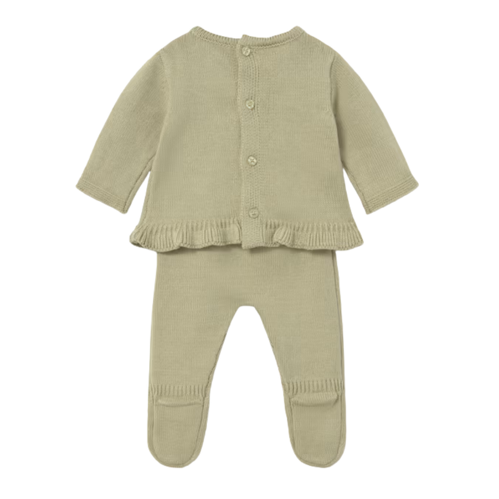 Girl Leggings and Sweater Set Bay Leaf