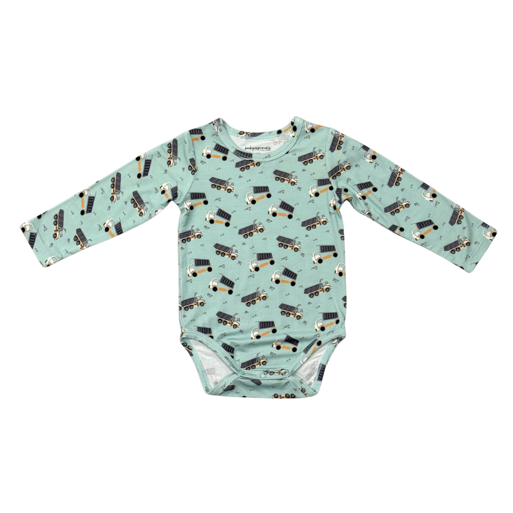 BABYSPROUTS Baby Boy LS Bodysuit Dump Trucks