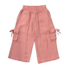 BABYSPROUTS Girl's Wide Leg Cargo Pant Mellow Rose