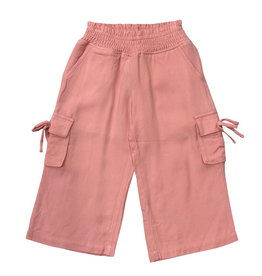 BABYSPROUTS Girl's Wide Leg Cargo Pant Mellow Rose