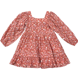 BABYSPROUTS Girl's LS Viscose Dress Tiny Petals