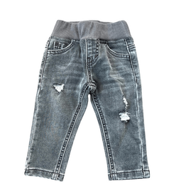 BABYSPROUTS Boy's Slim Denim Jean Gray