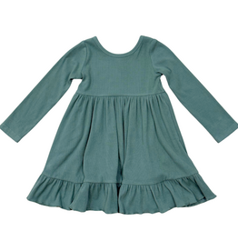BABYSPROUTS Girl's Ribbed Ballet Dress Atlantic