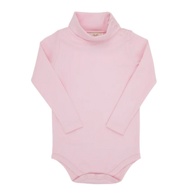 THE BEAUFORT BONNET COMPANY TATUM'S TURTLENECK-ONESIE-NECK SNAP Palm Beach Pink