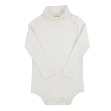 THE BEAUFORT BONNET COMPANY TATUM'S TURTLENECK-ONESIE-NECK SNAP Palmetto Pearl