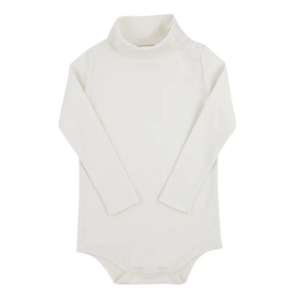 THE BEAUFORT BONNET COMPANY TATUM'S TURTLENECK-ONESIE-NECK SNAP Palmetto Pearl