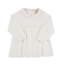 THE BEAUFORT BONNET COMPANY MAUDE'S A LINE TOP Palmetto Pearl/Palm Beach Pink