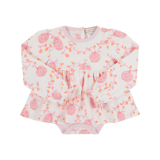 THE BEAUFORT BONNET COMPANY LS DAISY DIAPER COVER DRESS Gourd-geous