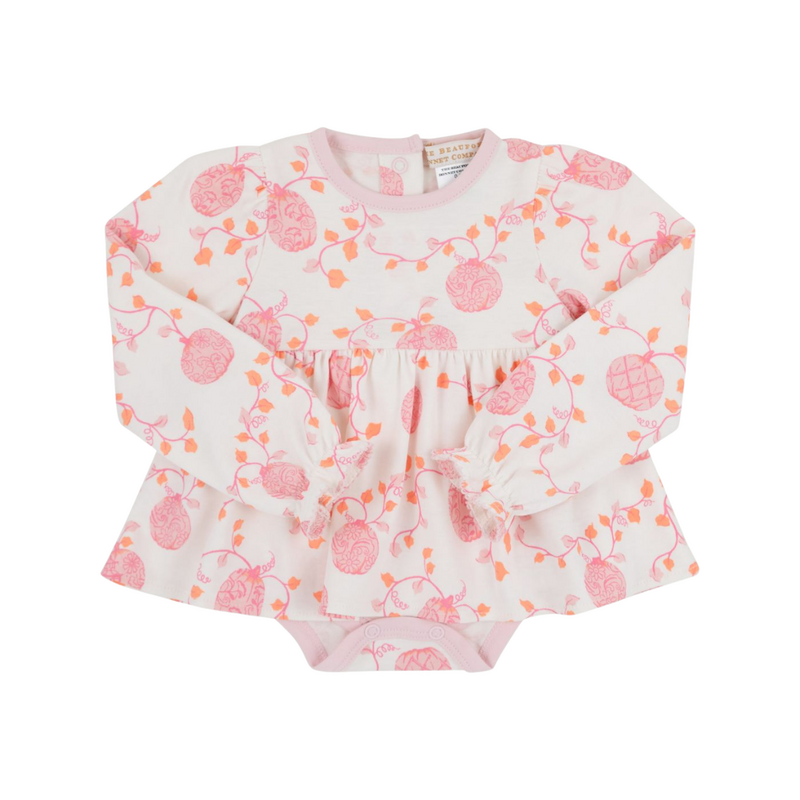 THE BEAUFORT BONNET COMPANY LS DAISY DIAPER COVER DRESS Gourd-geous