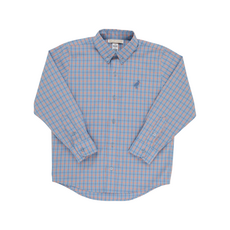 THE BEAUFORT BONNET COMPANY DEANS LIST DRESS SHIRT Wheaton Windowpane/Nantucket Navy