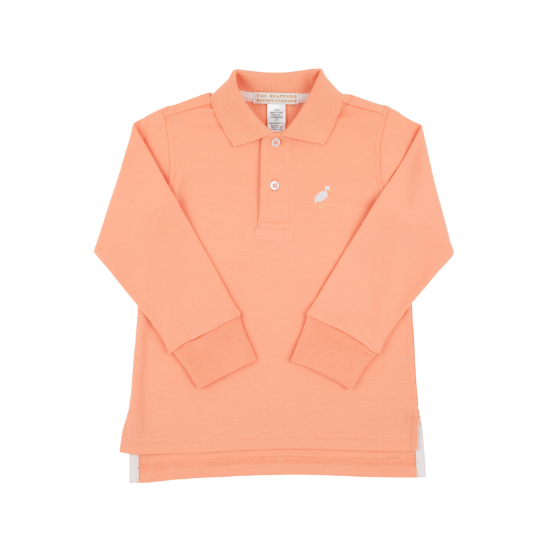 THE BEAUFORT BONNET COMPANY PRIM & PROPER POLO LS-PIMA Seashore Sherbet/Multi