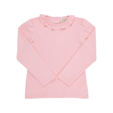 THE BEAUFORT BONNET COMPANY REECE RUFFLE TOP Sandpearl Pink