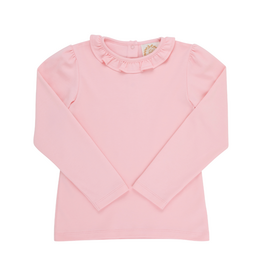 THE BEAUFORT BONNET COMPANY REECE RUFFLE TOP Sandpearl Pink