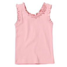 COOPKIDS Joy Ruffle Rib Tank Pink