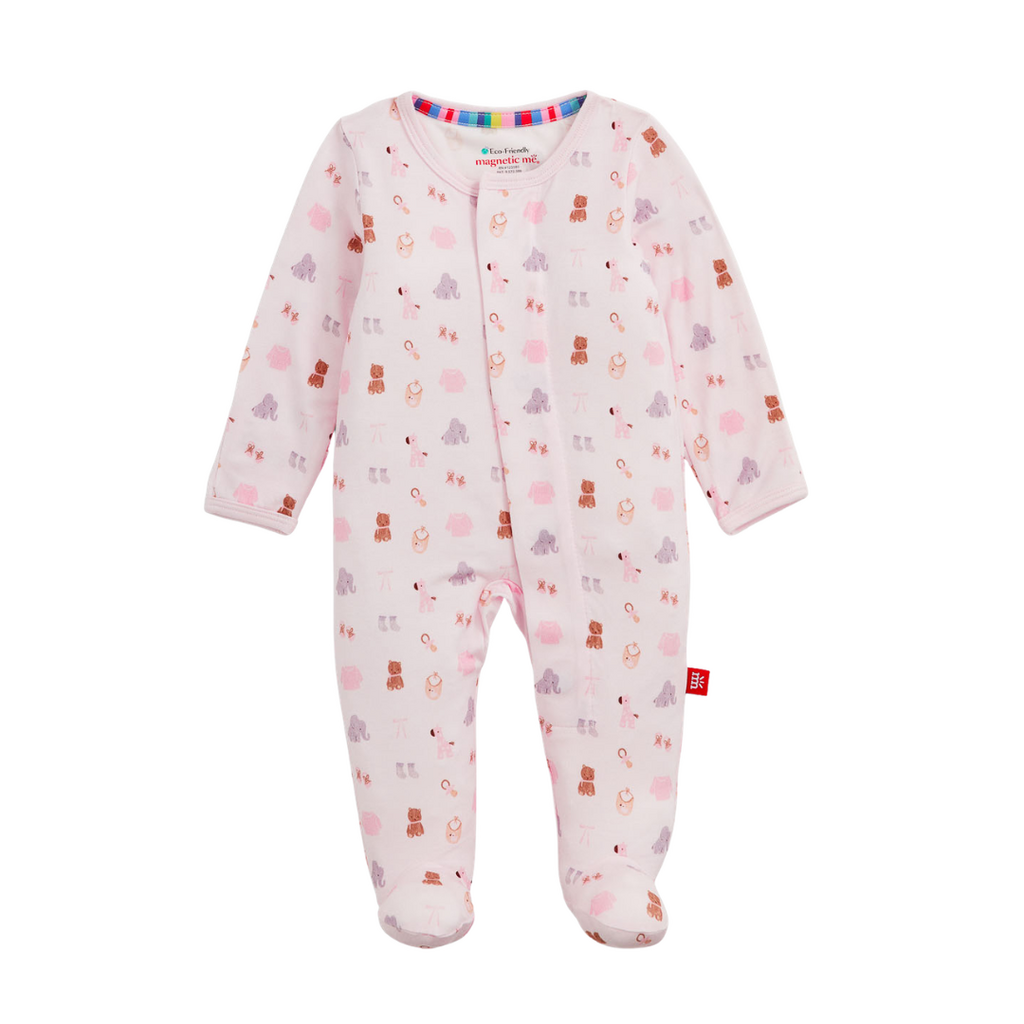 Magnetic  Me NURSERY NOSTALGIA PINK MODAL FOOTIE