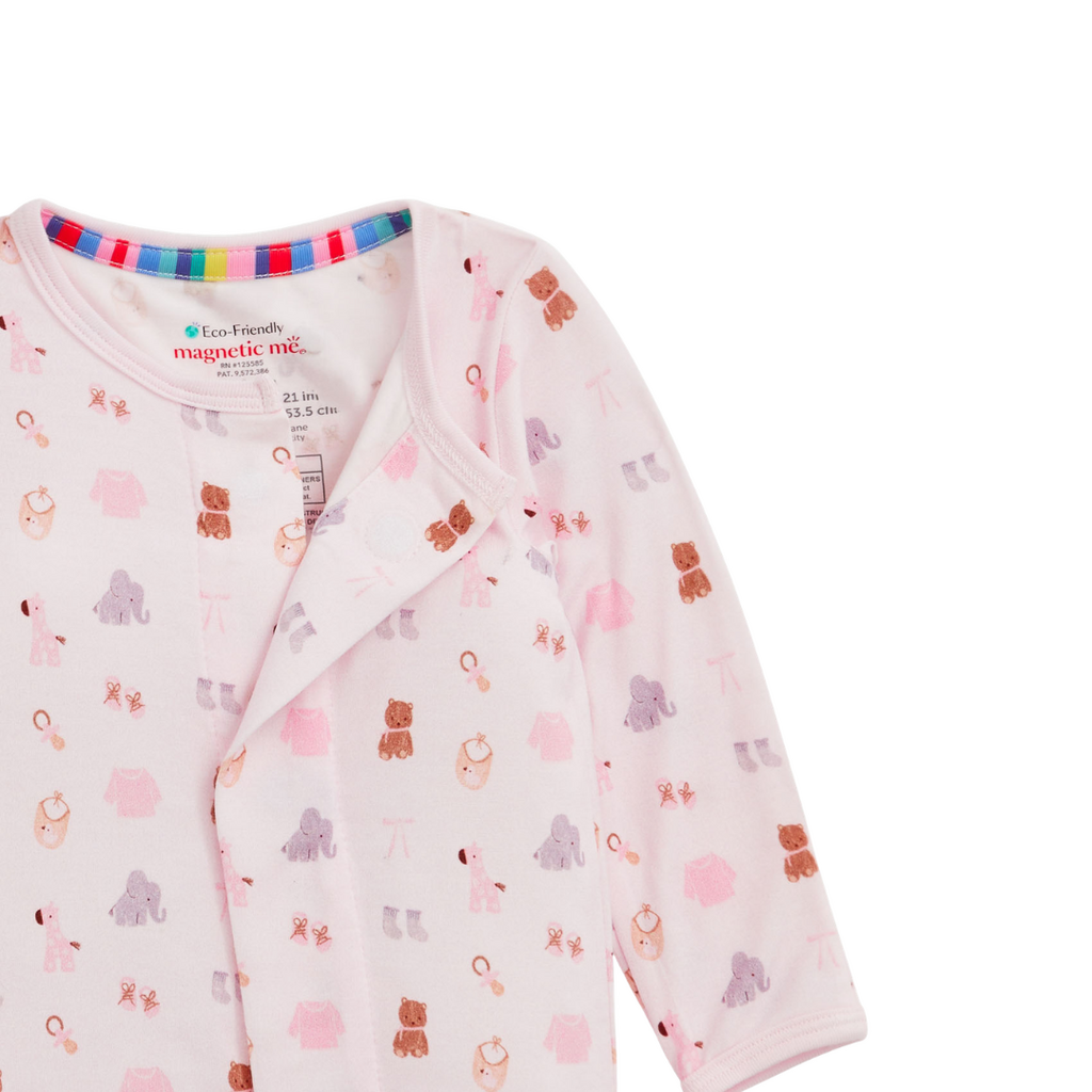 Magnetic  Me NURSERY NOSTALGIA PINK MODAL FOOTIE