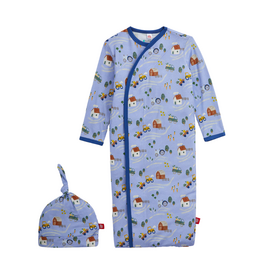 Magnetic  Me FARM TO CRADLE MODAL GOWN + HAT SET