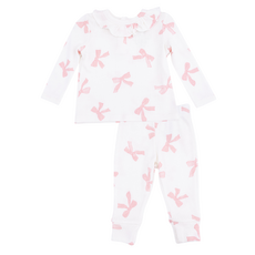 ANGEL DEAR Pretty Bows - Long Sleeve Ruffle Top And Pant
