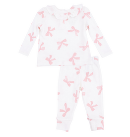 ANGEL DEAR Pretty Bows - Long Sleeve Ruffle Top And Pant