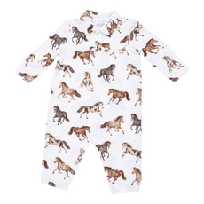 ANGEL DEAR Wild Horses - Long Sleeve Cowboy Romper