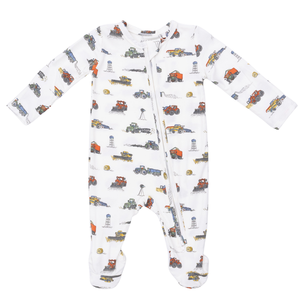 ANGEL DEAR Farm Machines - 2 Way Zipper Footie