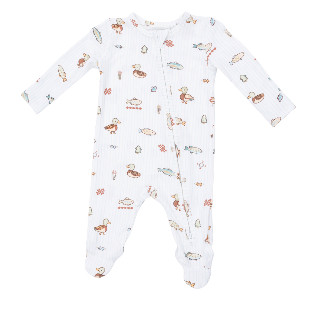 ANGEL DEAR Lake Cuties - 2 Way Zipper Footie