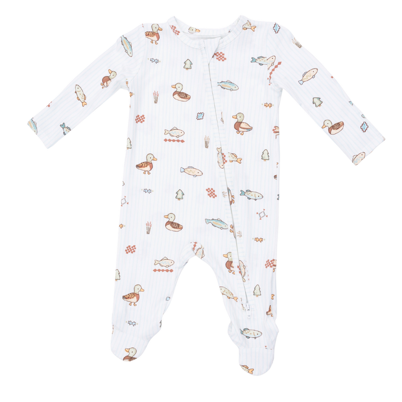 ANGEL DEAR Lake Cuties - 2 Way Zipper Footie