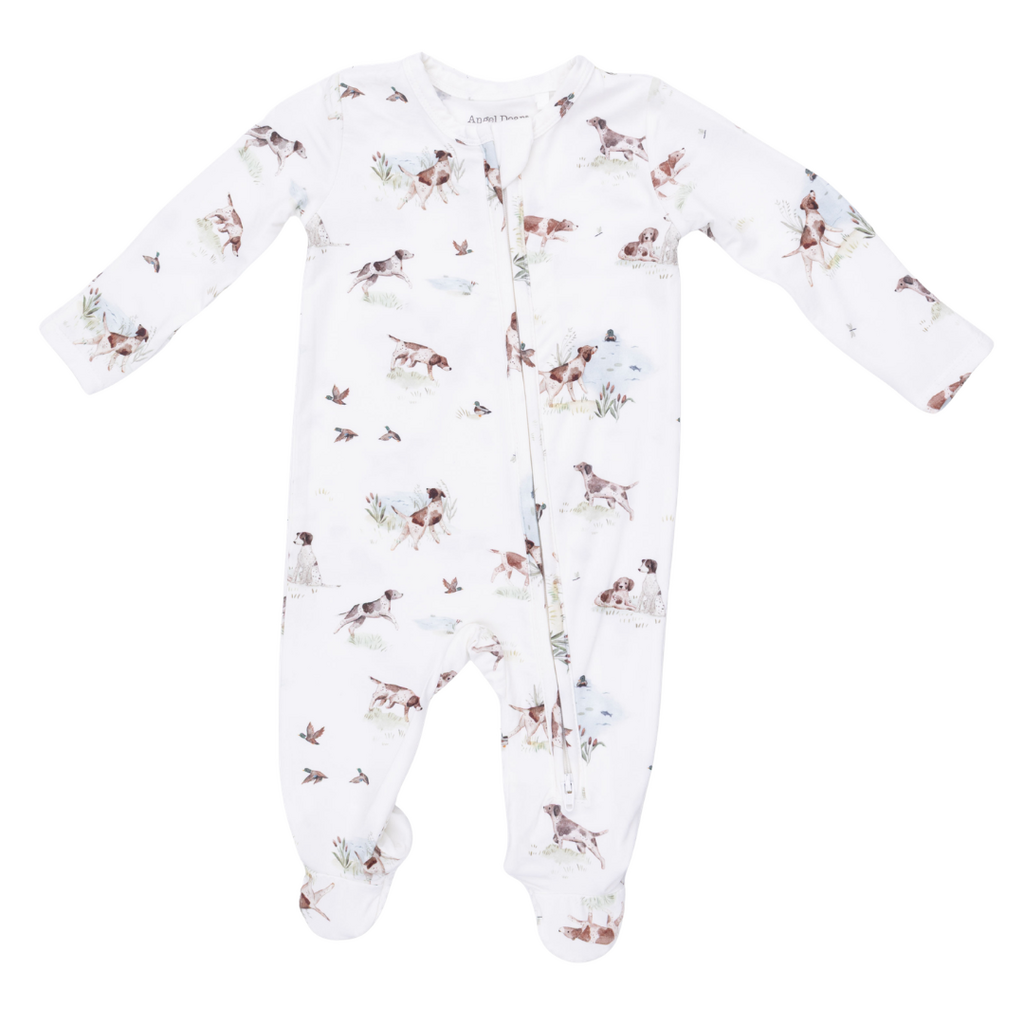 ANGEL DEAR Pointer Pups And Duck Buddies - 2 Way Zipper Footie