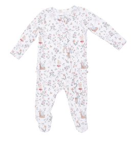 ANGEL DEAR Enchanted Woodland - 2 Way Ruffle Back Zipper Footie