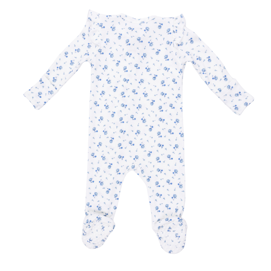 ANGEL DEAR Joli Rosette - 2 Way Ruffle Sleeve Zipper Footie