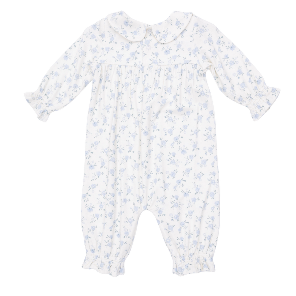 ANGEL DEAR Rose Briar - Smocked Long Sleeve Romper