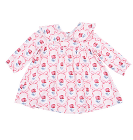 ANGEL DEAR Leslie Rose - Sofia Dress With Oversize Collar And Bloomer