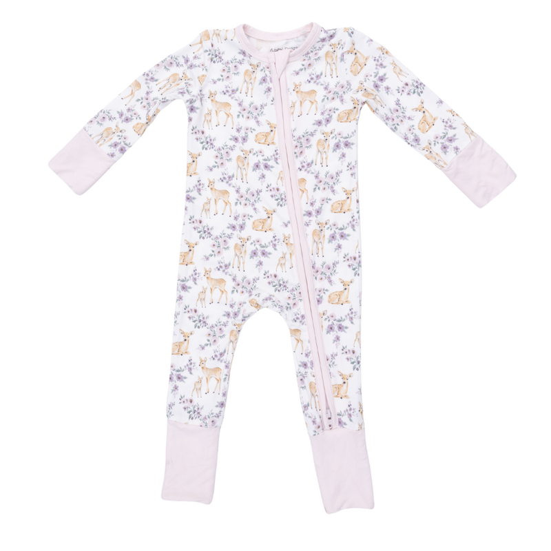 ANGEL DEAR Floral Deer - Convertible Romper