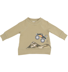 ANGEL DEAR Monster Truck Applique Sweatshirt
