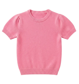 LULU BEBE Pink S/S Sweater Top