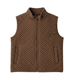EMMA JEAN KIDS Brown Quilted Vest