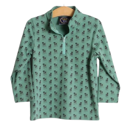 EMMA JEAN KIDS Ethan 1/4 Zip Pullover Dog Print