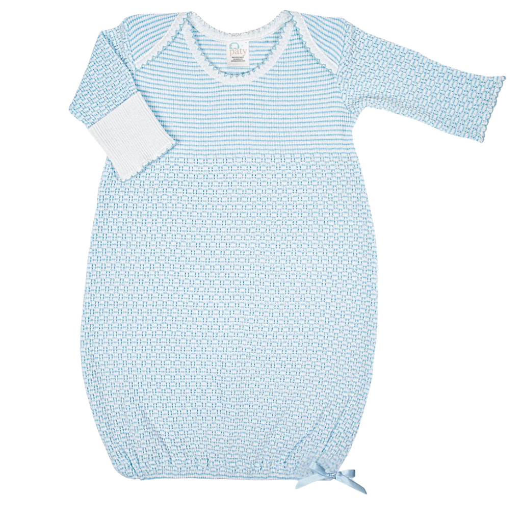 PATY OVERLAP SHOULDER GOWN W/BOW