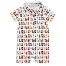 Lila + Hayes Western Pups Tripp Shortall Polo