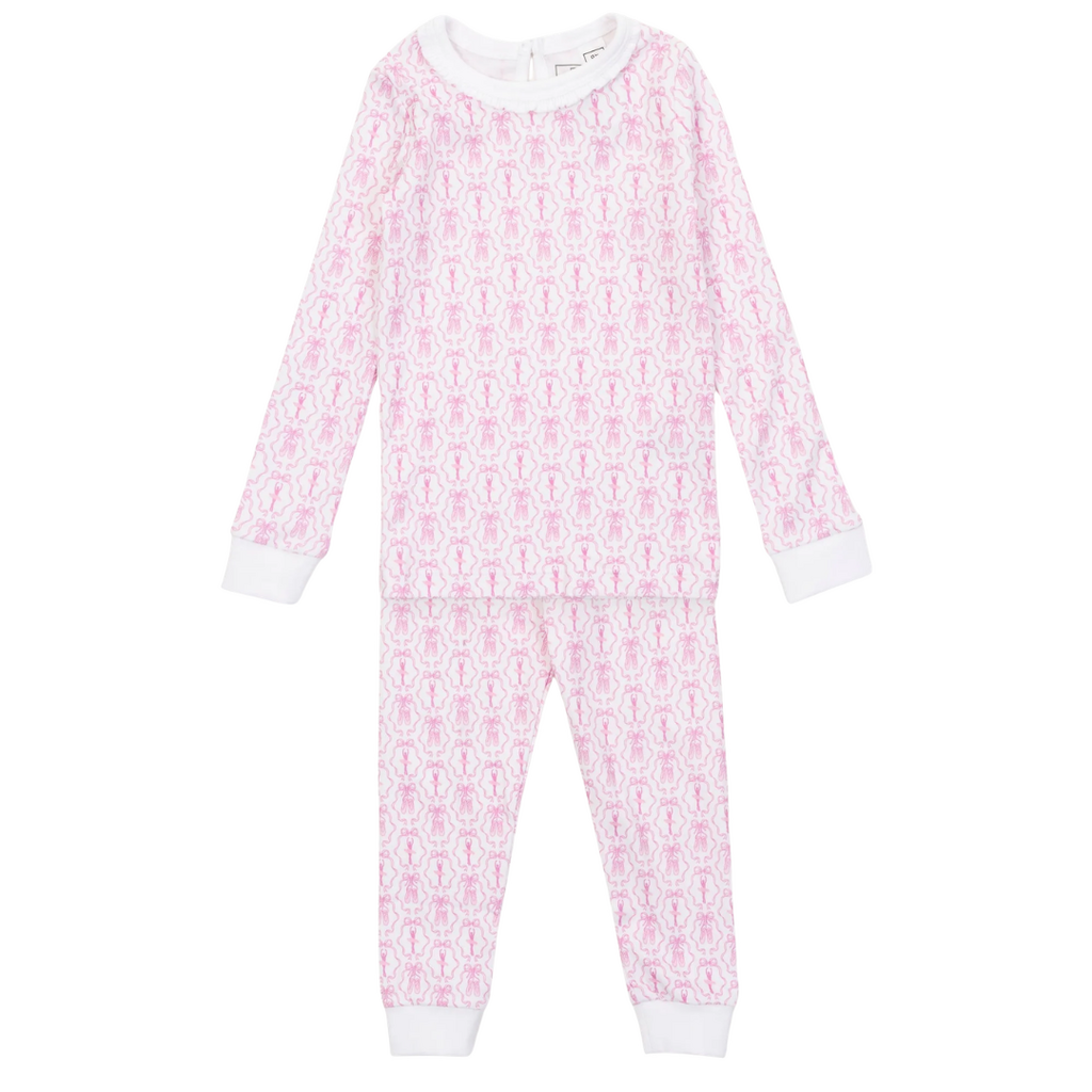 Lila + Hayes Ava Girls' Pajama Pant Set - Ballet and Bows