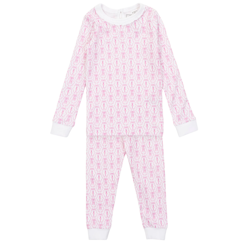 Lila + Hayes Ava Girls' Pajama Pant Set - Ballet and Bows