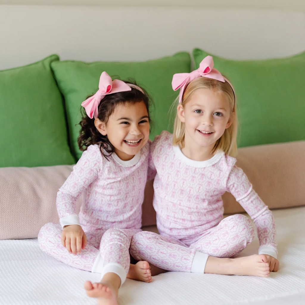 Lila + Hayes Ava Girls' Pajama Pant Set - Ballet and Bows