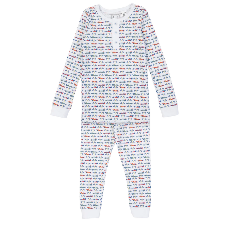 Lila + Hayes Jack Boy's Pajama Pant Set-Grand Prix