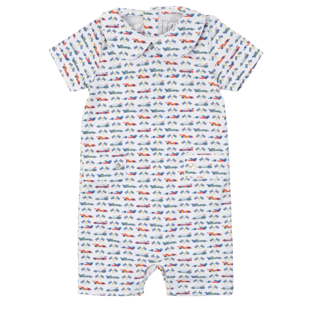 Lila + Hayes Henry Boy's Pima Cotton Shortall-Grand Prix